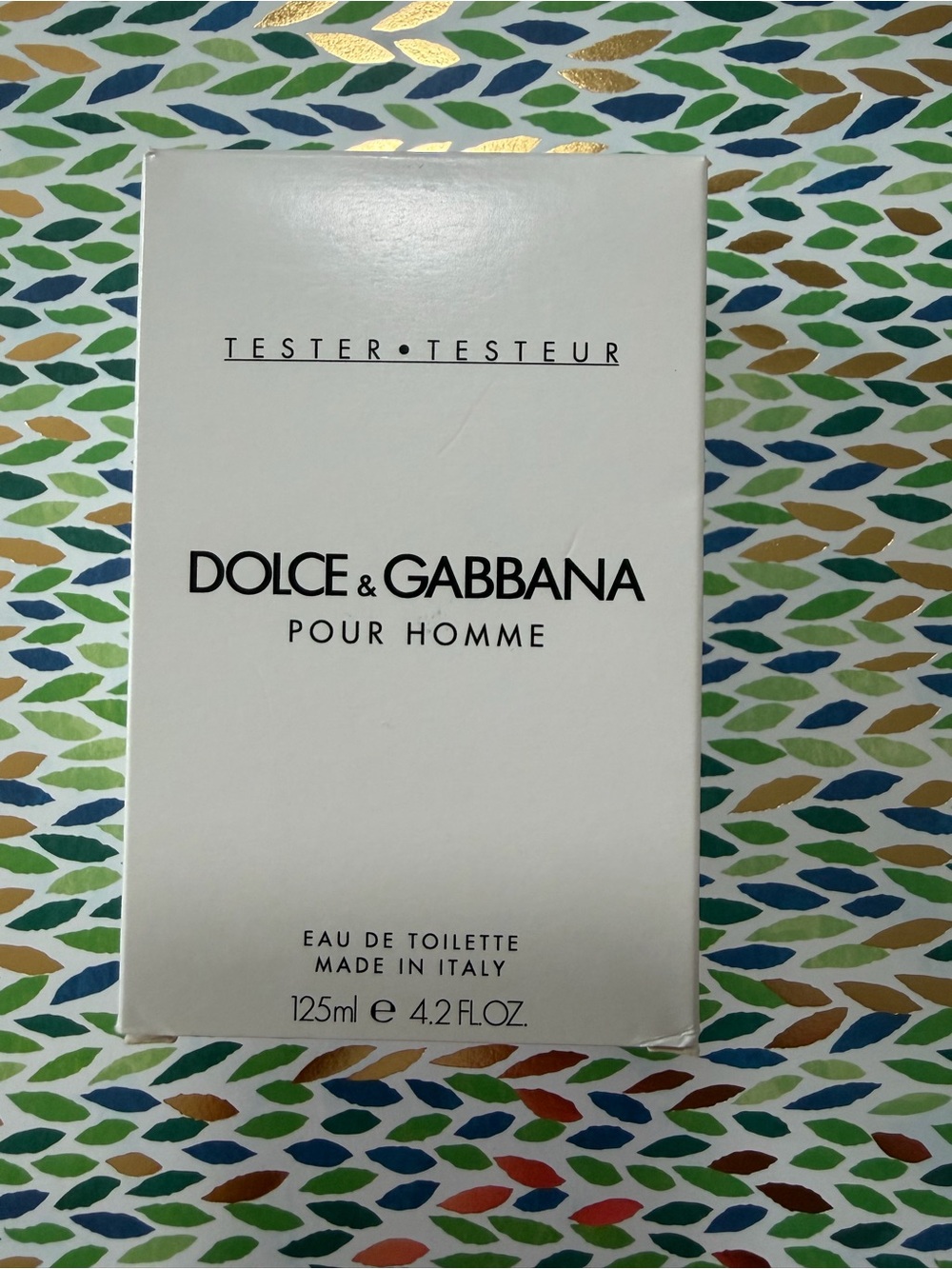 Dolce & Gabbana Pour Homme Tester - White Box with Black Text